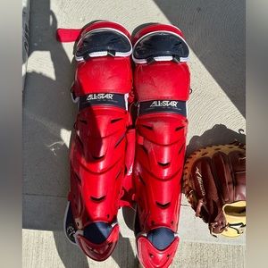 All Star S7 axis adult pro leg guards $145. Bought in February and are like new.